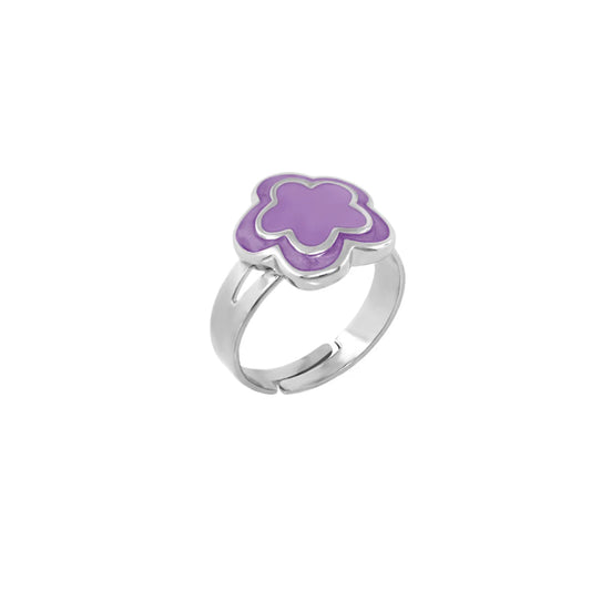 Enamel Flower Ring