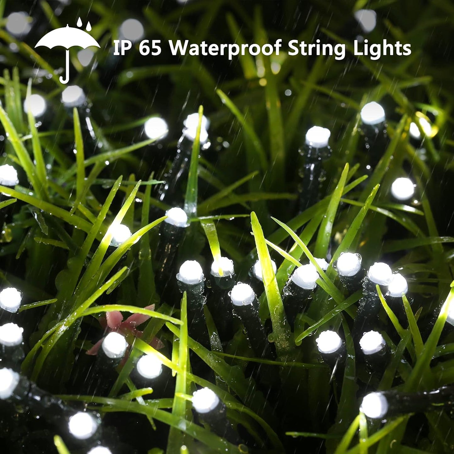 114Ft Christmas String Lights - Outdoor, 300 LED Connectable with Timer, 8 Modes Tree Lights Fairy Twinkle for Garden, Wedding, Indoor/Outdoor Xmas Decor (Cool White)