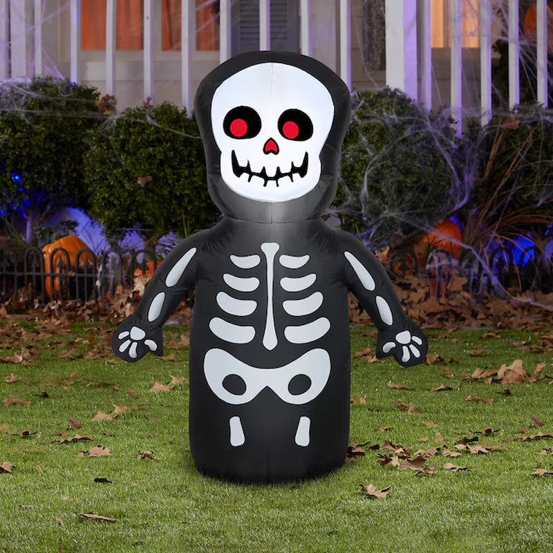 3.51-Ft Lighted Skeleton Inflatable