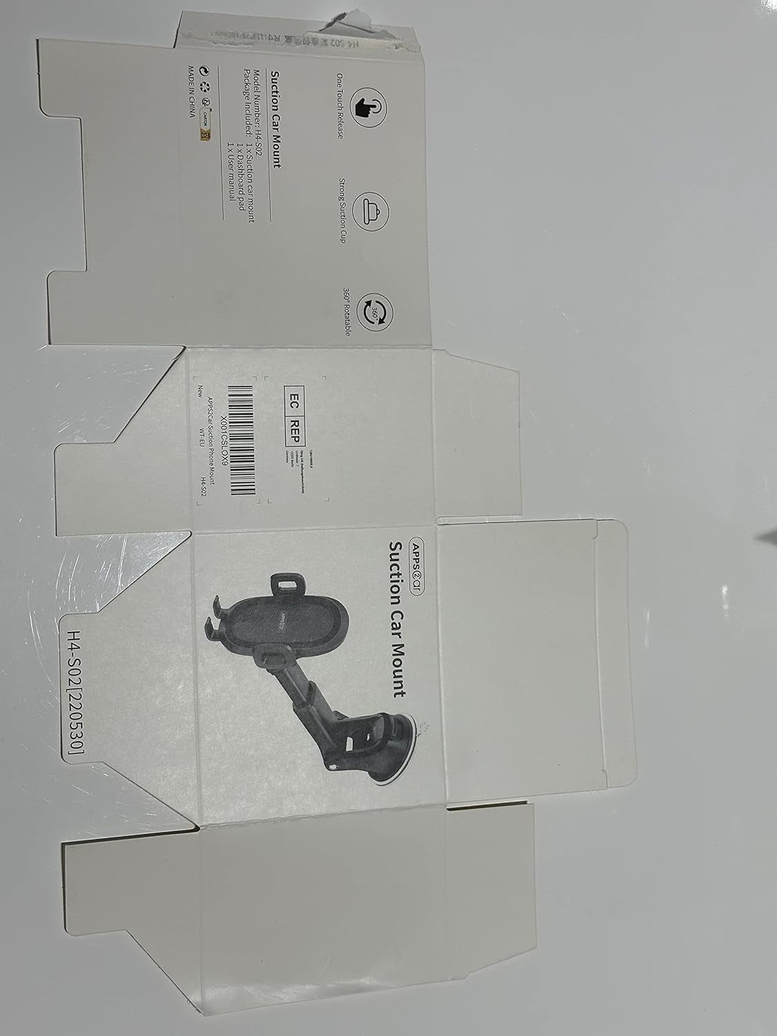 Suction Cup Phone Mount, Universal Phone Holders for Your Car Windshield/Dashboard/Window, Cell Phone Holder Car with Sticky Gel Pad, Compatible with Iphone, Samsung, All Cellphone