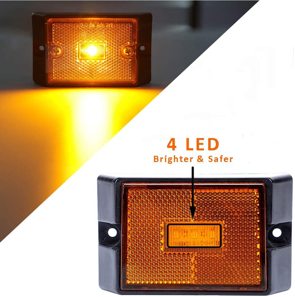 12V Submersible LED Trailer Tail Light Kit for under 80 Inch Boat Utility Waterproof (Trailer Light Kit)