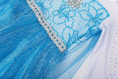 Girls Elsa Costume Frozen Princess Dress Up
