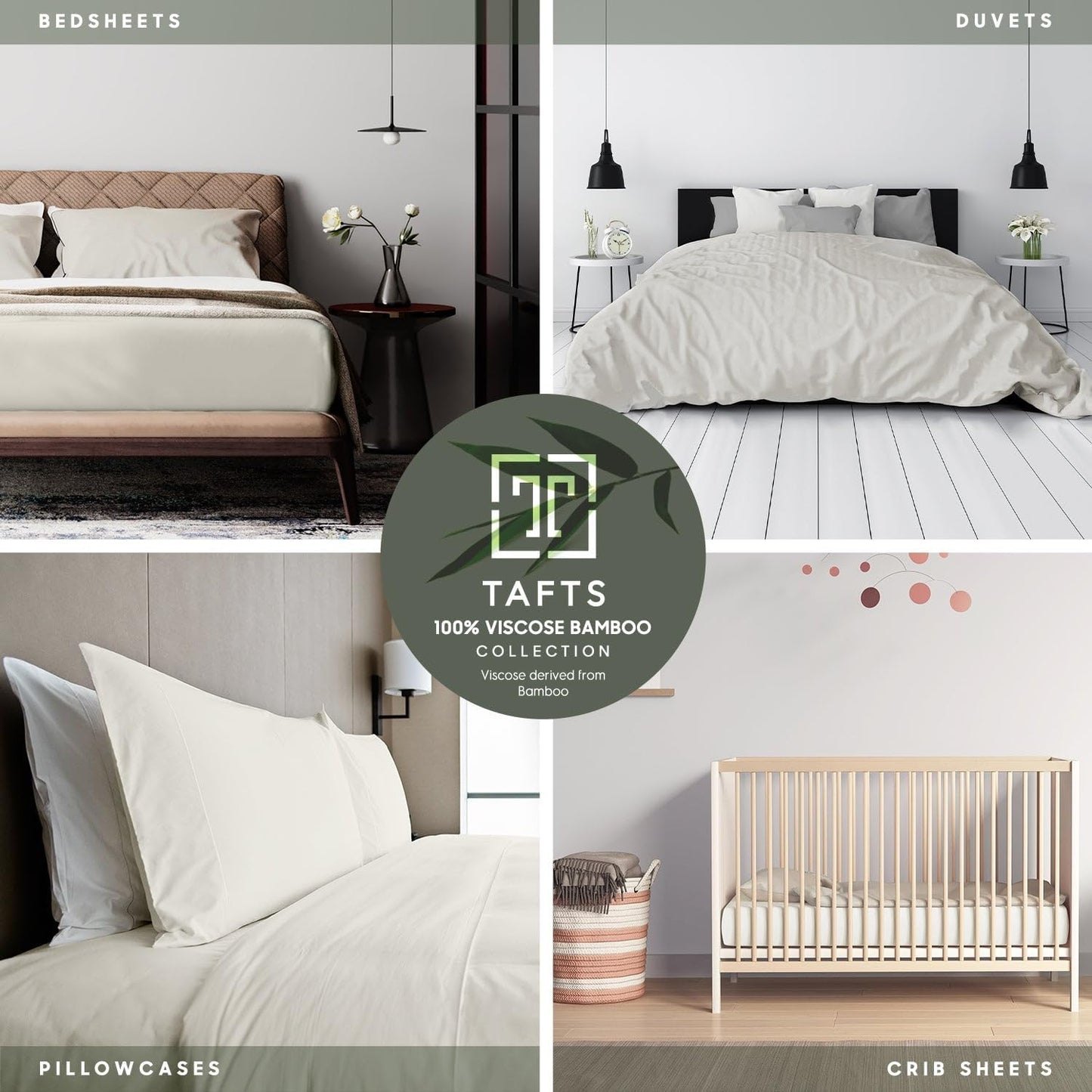 King Sheets Set, Pure 100% Viscose Derived from Bamboo Bed Sheets Set, Luxuriously Soft, Silky, Cooling Sheets, Double Stitched, Lifetime Quality Promise (Ivory White)