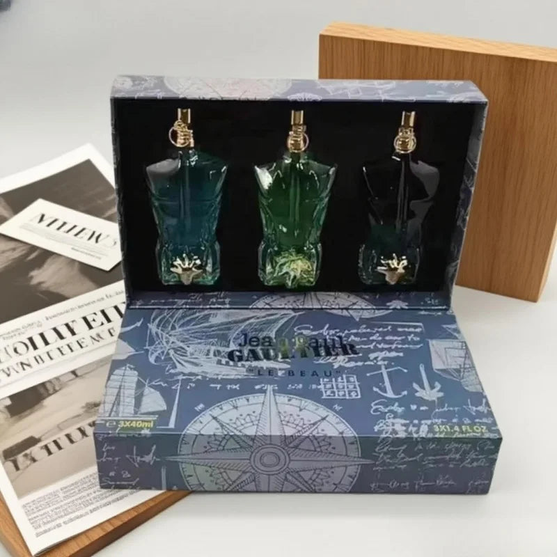 Gaultier Nude Man Perfume Kit Long Lasting Pheromone Cologne Spray for Business Men Eau De Parfum Fragrance Gift Set