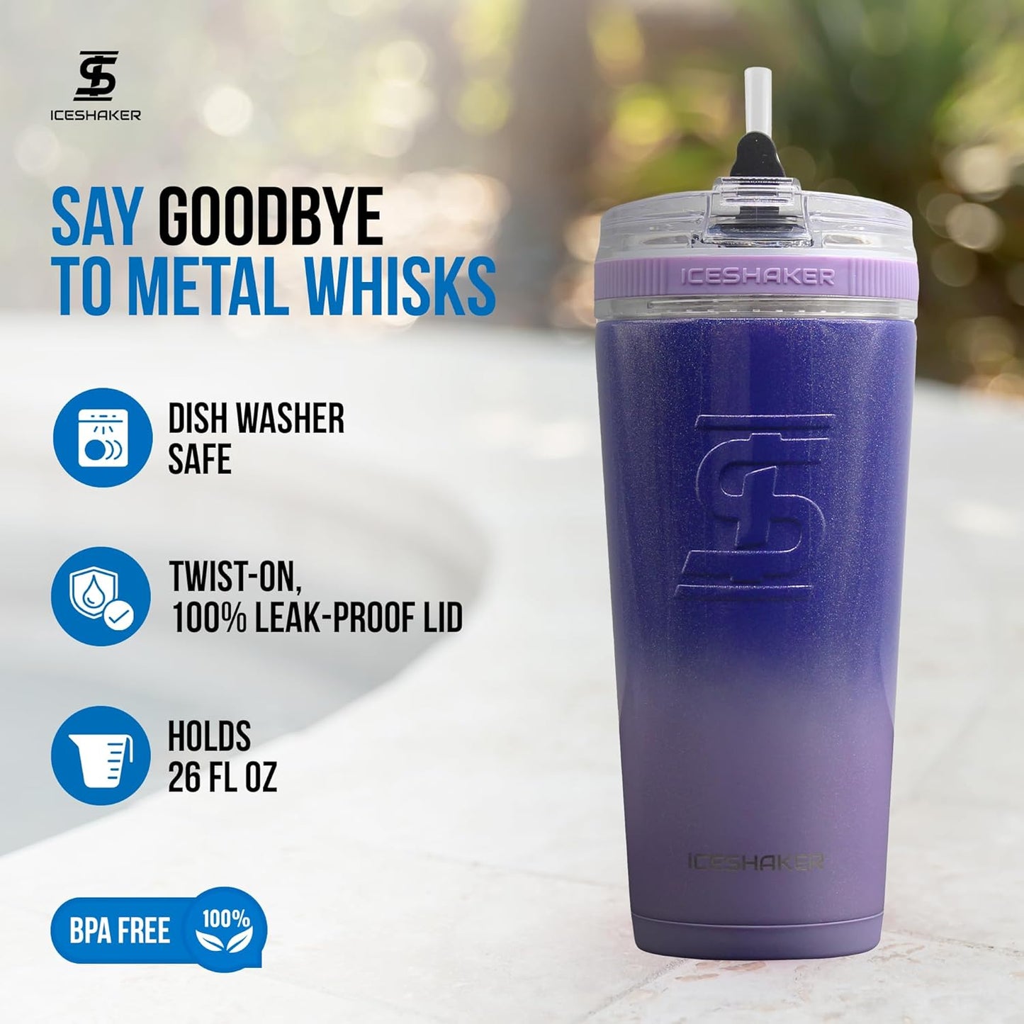 Insulated Stainless Steel Tumbler | 20 Oz, Lilac Dreaming | 30+ Hours Cold & 12+ Hours Hot | Removable Straw and Drink Spout | Odor-Free Tumbler Cup for Coffee, Tea, Smoothies, Cocktails