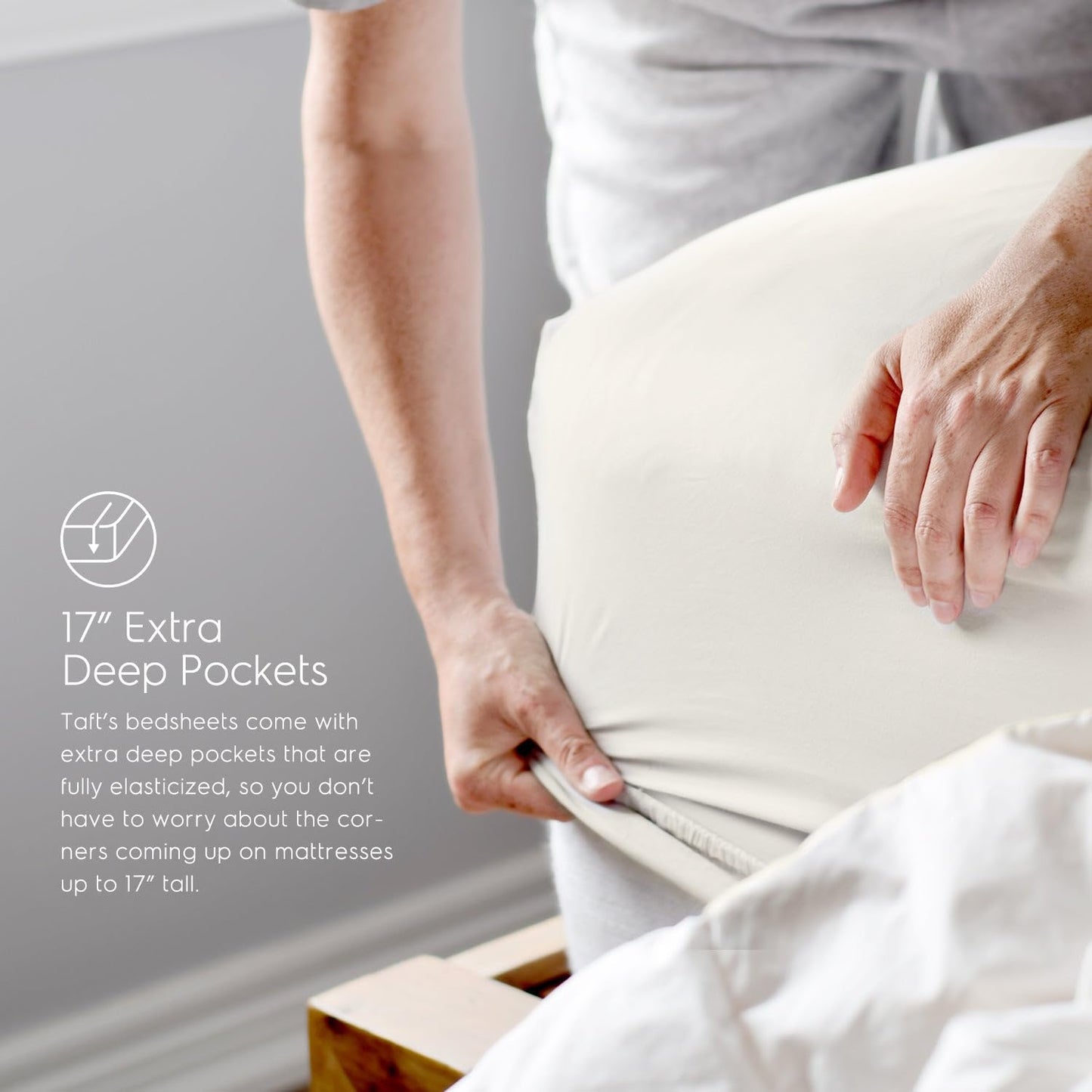 King Sheets Set, Pure 100% Viscose Derived from Bamboo Bed Sheets Set, Luxuriously Soft, Silky, Cooling Sheets, Double Stitched, Lifetime Quality Promise (Ivory White)