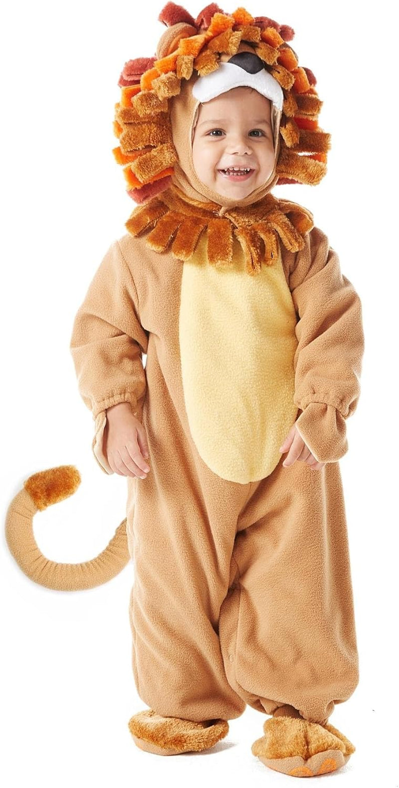 Halloween Lion Costume Toddler with Toy Zebra, Kids Lion Costume for Baby Halloween Dress up Party