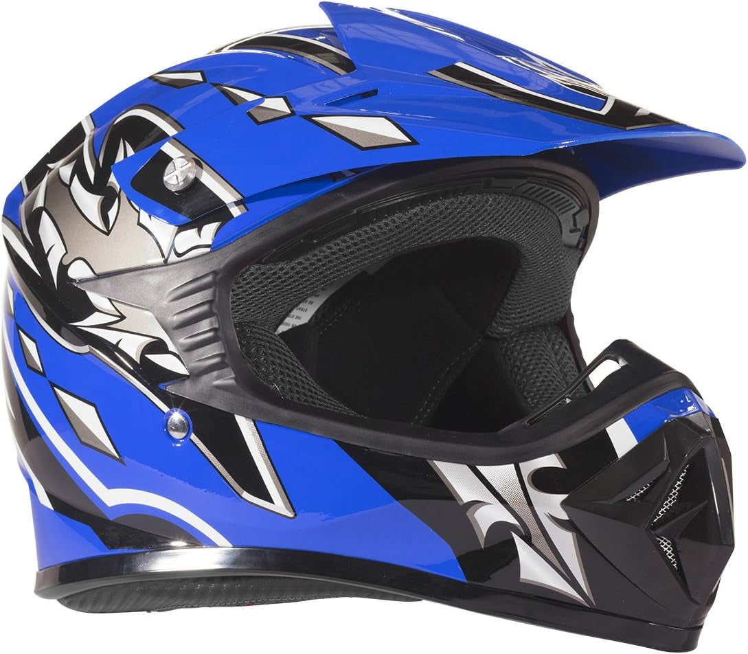 Typhoon Youth Kids Offroad Gear Combo Helmet Gloves Goggles DOT Motocross ATV Dirt Bike MX Motorcycle