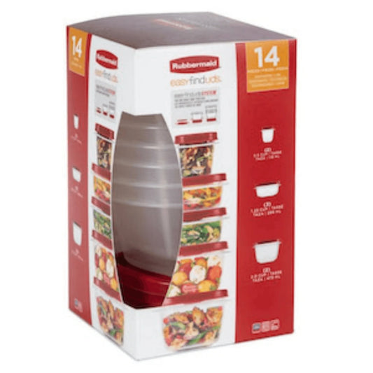 Rubbermaid Easyfindlids 14Pc Food Storage Set