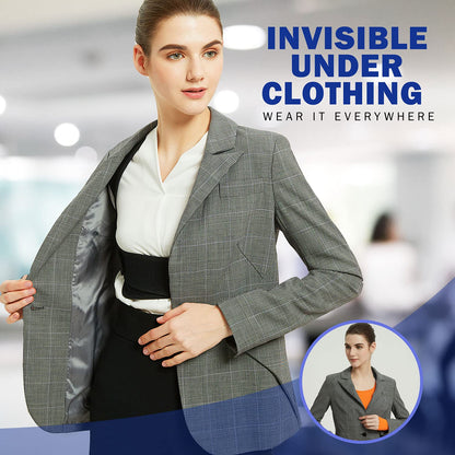 Posture Corrector for Women and Men, Adjustable Upper Back Brace, Breathable Back Support Straightener, Providing Pain Relief from Lumbar, Neck, Shoulder, and Clavicle, Back. (Large/Xl（38"-44"))