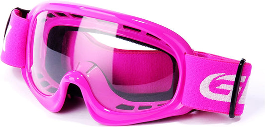 YH15 Anti-Fog Impact-Resistant Kids Youth ATV Off-Road Dirt Bike Motocross Goggles for Boys & Girls (Pink, One_Size)