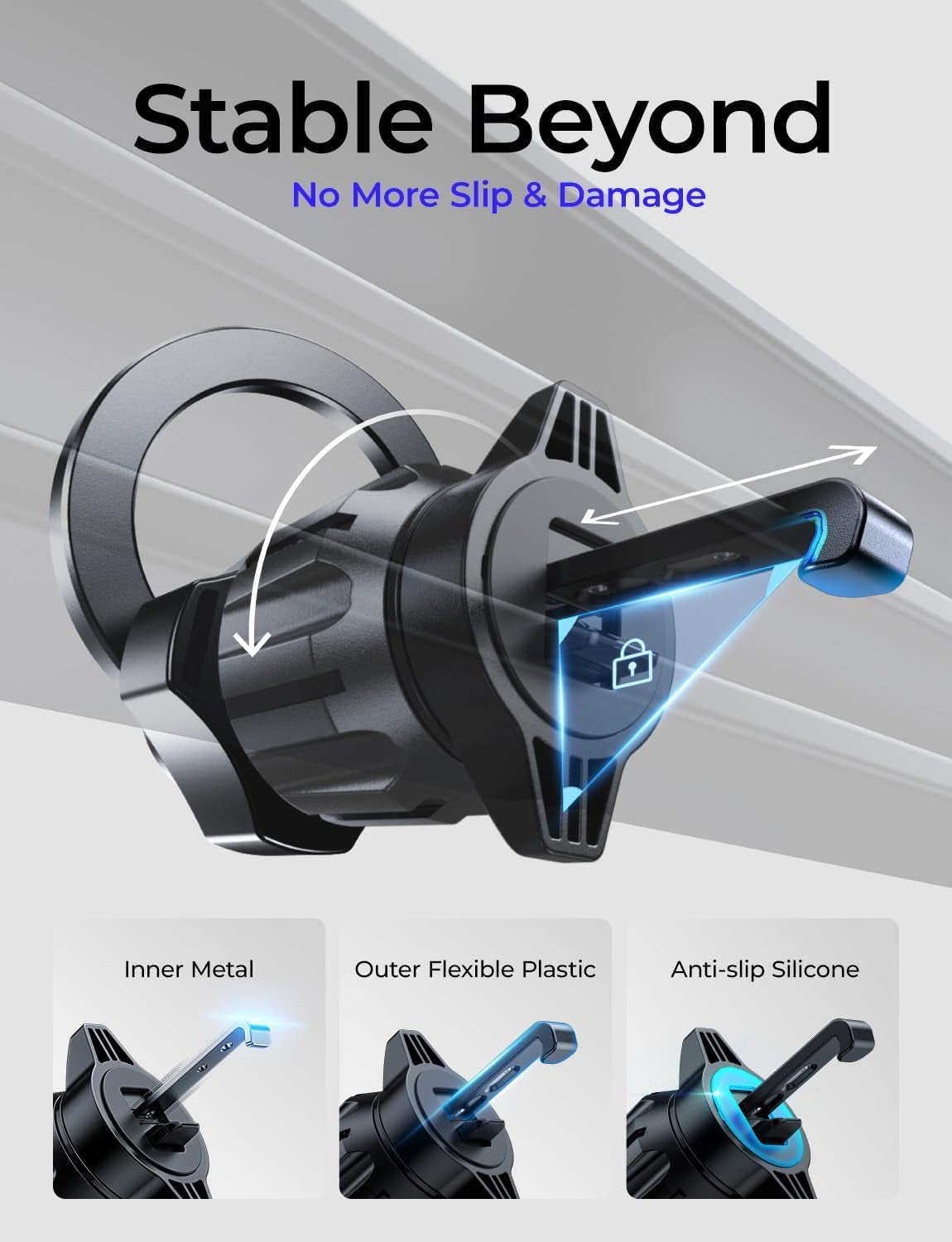 for Magsafe Car Mount [95% Increase Magnetism] Magnetic Phone Holders for Your Car,17 Car Accessories for Men Truck 360 Dashboard Vent Phone Mount for Garmin GPS Fit Iphone 16 15 14 13 12