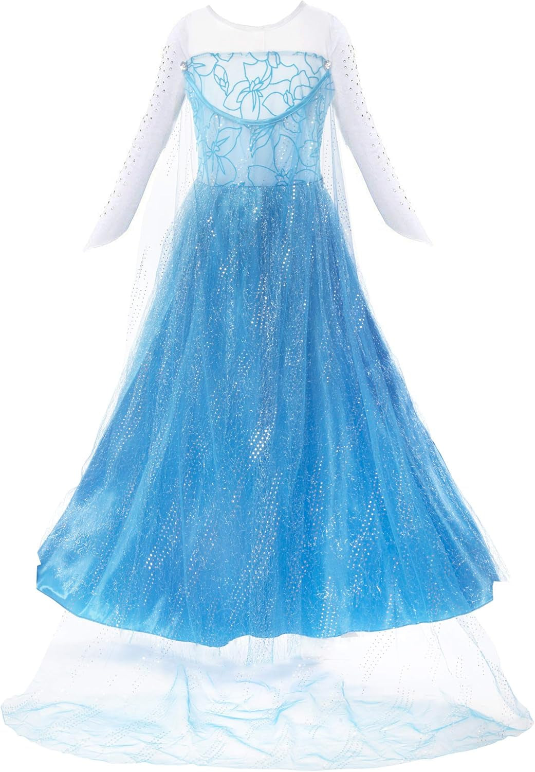 Girls Elsa Costume Frozen Princess Dress Up