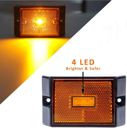 12V Submersible LED Trailer Tail Light Kit for under 80 Inch Boat Utility Waterproof (Trailer Light Kit)