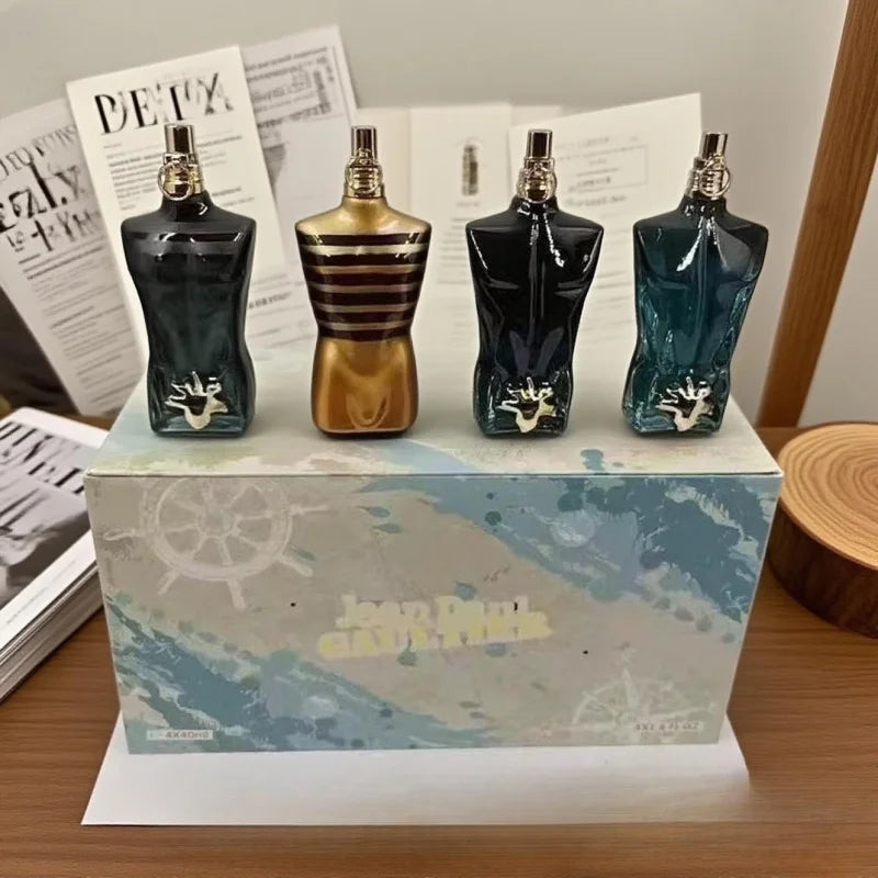 Gaultier Nude Man Perfume Kit Long Lasting Pheromone Cologne Spray for Business Men Eau De Parfum Fragrance Gift Set